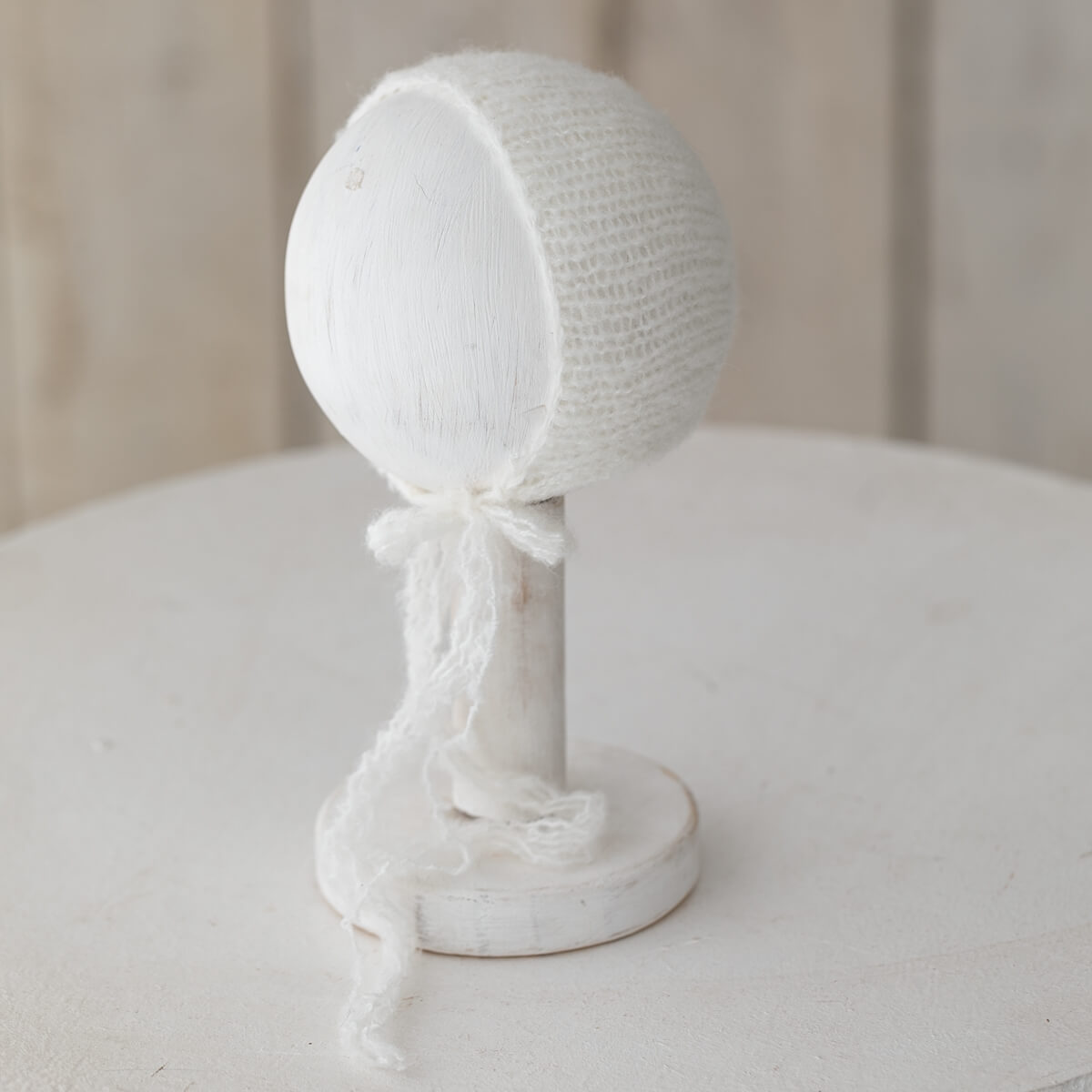 yes1709-6 Touca Lã Mohair Branco - Imagem 1